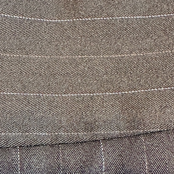 Bisou Bisou Black Pinstripe Midi Asymmetrical Skirt. Corporate,Corpcore, Size 2 - Picture 4 of 5